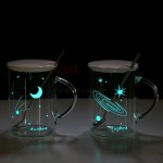 帶蓋星空夜光玻璃杯