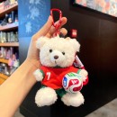 足球小熊挂件钥匙扣
