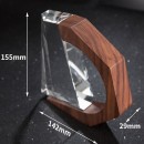 Solid Wood Crystal Trophy