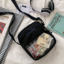 透明斜挎吧唧痛包收納包