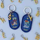 訂製異形刺繡鎖匙扣掛件