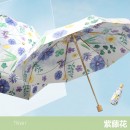雙層黑膠五摺雨傘