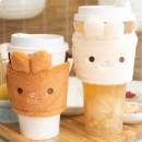 Plush, Heat-Insulating, Anti-Scalding,Hand-Warming Milk Tea Cup Sleeve（Customizable）