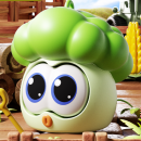 Eye-popping vegetable squeeze stress-relief toy