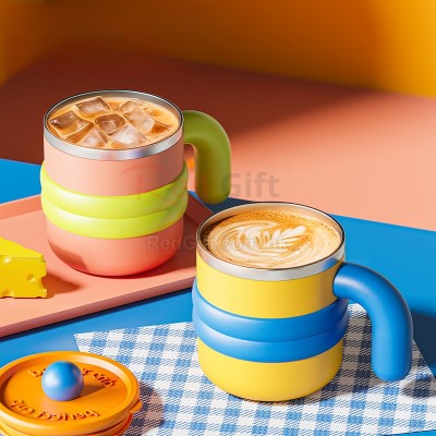 保温带盖马克杯 保温带盖马克杯