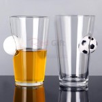 創意造型鑲嵌球啤酒玻璃杯