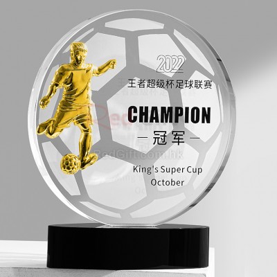 FootBall Crystal Trophy