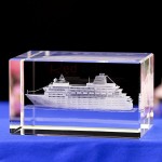 3D內雕遊輪水晶 3D內雕遊輪水晶