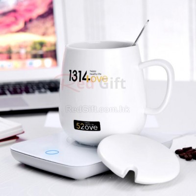 Cup with USB Heating Cup Pad