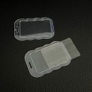 Transparent sliding cover card holder