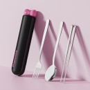 多巴胺蝴蝶结304不锈钢便携套装 多巴胺蝴蝶结304不锈钢便携套装