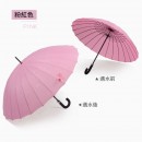 Water Activated Color Changing Flower Print Straight Umbrella