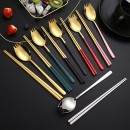 2-In-1 Spoon, Fork And Chopsticks Tableware