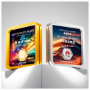 方形金屬水晶獎座