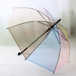 透明彩虹雨傘
