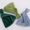 Flannel storage handbag with wrist strap