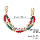 Christmas keychain beaded phone chain