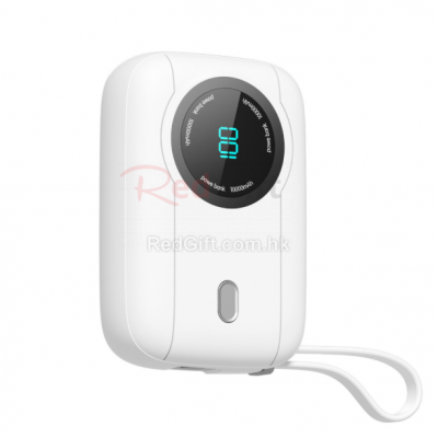 自帶線迷你數顯行動電源