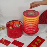 手提灯笼圆形礼盒
