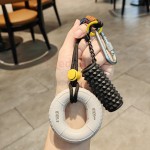 握力器+滾軸解壓鑰匙扣掛件