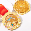 定制马年金属流沙奖牌