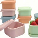 加厚可微波加熱矽膠飯盒