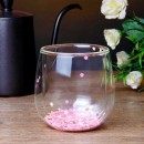 Romantic Cherry Blossom Double Glass