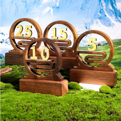 Wooden Anniversary Trophy