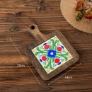 陶瓷實木杯墊隔熱墊 陶瓷實木杯墊隔熱墊