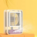 Transparent light touch air conditioner fan