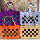 Checkered Felt ToteBag