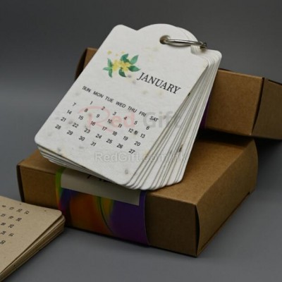 Seed Paper Calendar Desk Calendar Seed Paper Calendar Desk Calendar