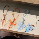 Fabric Paper Plane Pendant Keychain Fabric Paper Plane Pendant Keychain