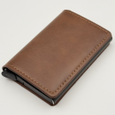 Automatically ejecting RFID card wallet