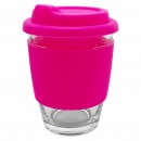 Carlo Glass Coffee Cup - Silicone Band