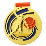 Basketball Metal Medal