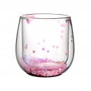 浪漫樱花双层玻璃杯