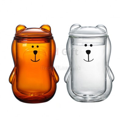 Cute Bear Couble Glass