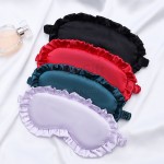 Lace simulated silk eye mask