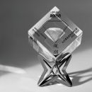 Rubik's Cube Crystal Trophy