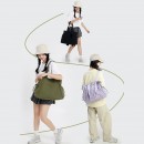 大容量百搭抽繩休閒包