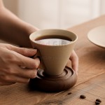Stoneware Funnel Coffee Cup