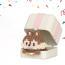 熊猫小狗動物積木玩具禮盒