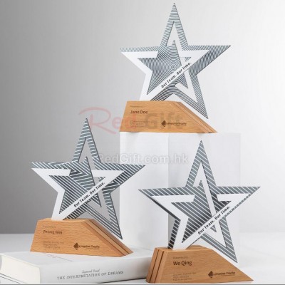 實木金屬獎座 實木金屬獎座