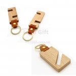 Wooden Phone Holder With Keychain