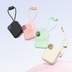 迷你自帶線快充移動電源