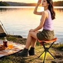 Rotatable Folding Stool for Outdoor Camping