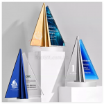 創意帆船水晶獎座