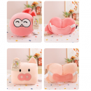Travel portable eye mask and neck pillow
