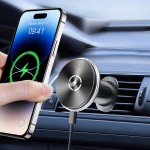 15W磁吸無線充電汽車手機架